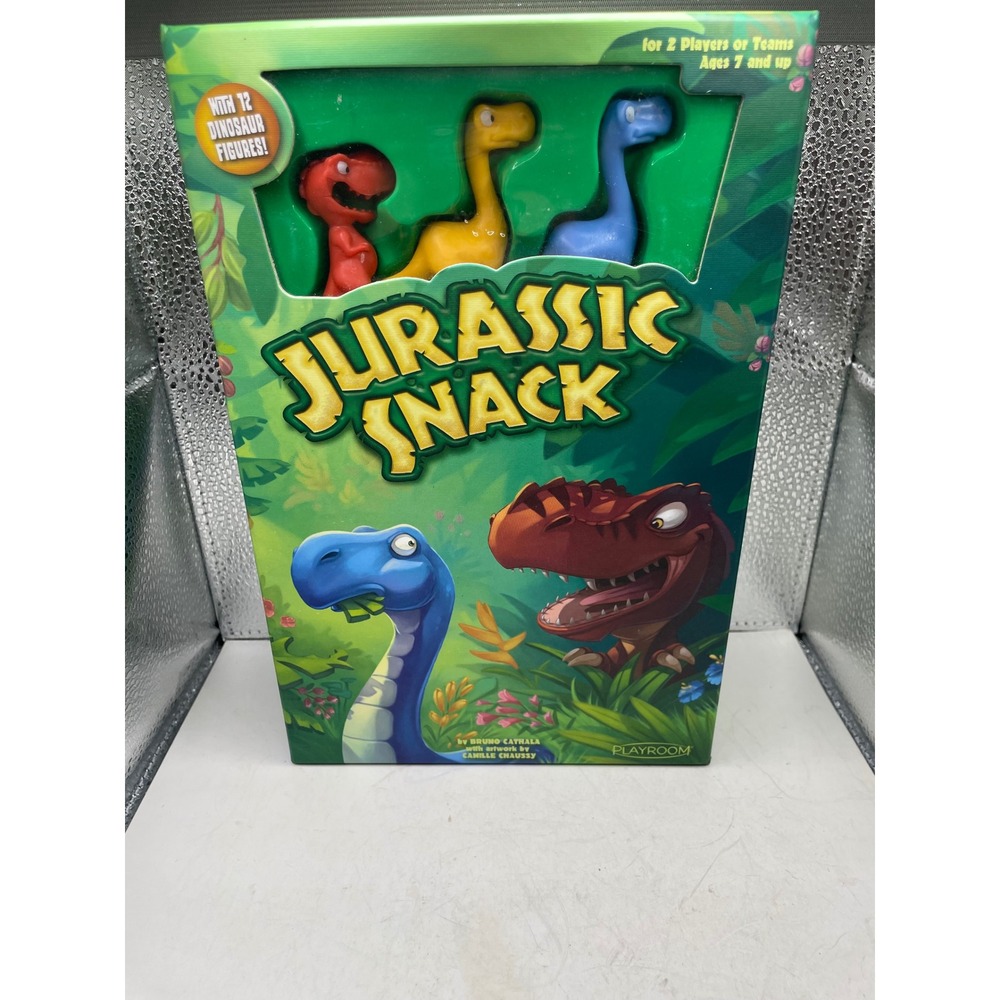 Playroom Jurassic Snack Board Game 12 Dinosaur Figures‎ Ages 7